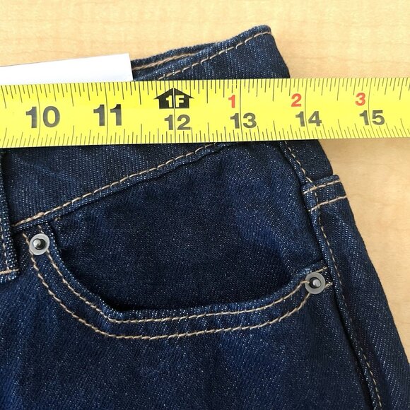 Future Collective Reese Blutstein Women Blue Jean Size 4 Flare Leg High Rise NEW - Picture 8 of 12